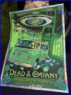 Dead and Company 60th Golden Gate 2025 FOIL Original 1st Print Concert Poster