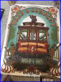 Dead and Company #72/3060 -8/1 2025 Luke Martin GD 60 Golden Gate Billy Strings