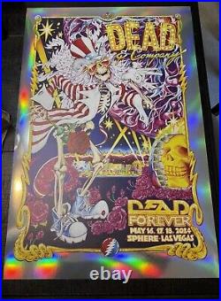 Dead and Company AJ Masthay Uncle Sam Las Vegas Sphere Rainbow Foil AE # 50