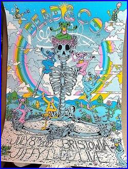 Dead and Company BRISTOW VA 2022 AP SCREEN PRINT POSTER SIGNED S/N #63/1540