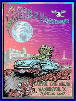 Dead and Company Capital One Arena Poster Rainbow Foil 2017 Washington DC S/N