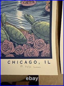 Dead and & Company Chicago Wrigley'23 Santora VIP Poster Matching # Set Of 2