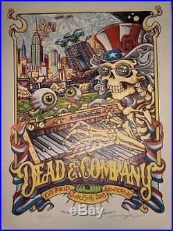 Dead and Company Citi Field 6/15-6/18 Poster by AJ Masthay EPIC NIGHT 2
