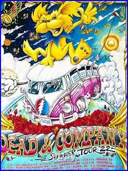Dead and Company Co Poster 2022 Summer Tour FREE SHIPPING AJ Masthy#4628 Signed