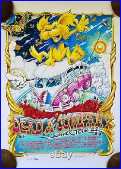 Dead and Company Co Poster 2022 Summer Tour FREE SHIPPING AJ Masthy#4628 Signed