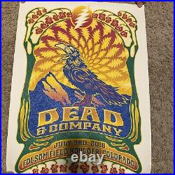 Dead and Company Concert Poster Folsom Field Boulder Co. Dave Hunter July 3rd