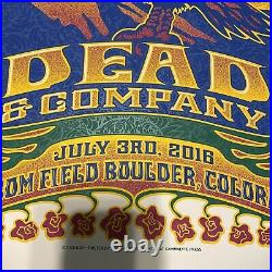Dead and Company Concert Poster Folsom Field Boulder Co. Dave Hunter July 3rd