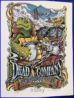 Dead and Company Concert Poster Wharf Rat 2017 Summer Tour Signed AJ Masthay