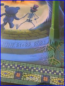 Dead and Company Dead & Co Foil Citi Field Poster By Subway Doodle 6/21 6/22 NYC