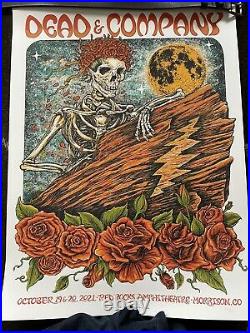 Dead and Company Dead & Co Red Rocks Poster Deas 2021 Numbered 729/850