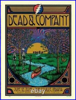 Dead and Company Deer Creek 2019 GDP Poster Bears Butterfly SUMMER TOUR RARE LE