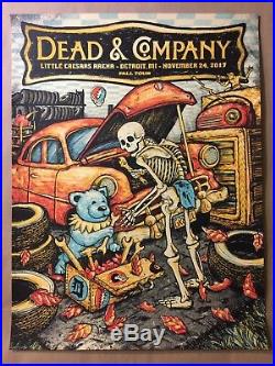 Dead and Company Detroit, MI 11/24/2017 Zeb Love Poster Print Grateful Mint