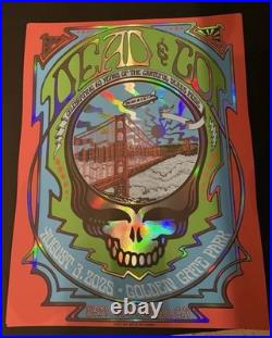 Dead and Company Foil Poster GD60 Golden Gate Park 8/3 2025 Grateful Dead