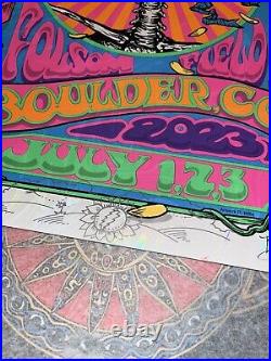 Dead and Company Folsom Field Poster Boulder, Co 2023 Biffle AP Foil Doodled
