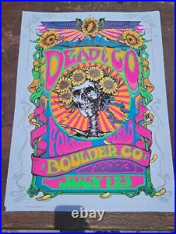 Dead and Company Folsom Field Poster Boulder, Co 7/1-3/23 Richard Biffle UV