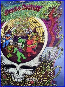 Dead and Company Halloween poster-Hollywood Bowl- Sapphire Blue-Marq Spusta