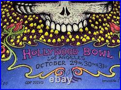 Dead and Company Halloween poster-Hollywood Bowl- Sapphire Blue-Marq Spusta