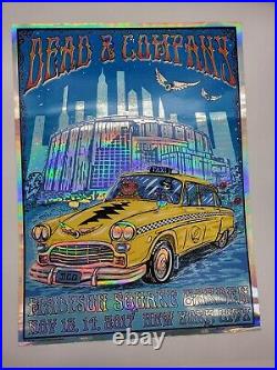 Dead and Company Limited Edition Holographic Msg 2017 NYC Poster By Mike DuBois