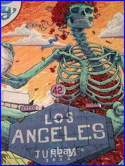 Dead and Company Los Angeles Poster, Artist Signed and Numbered Kloc 6/11 2022