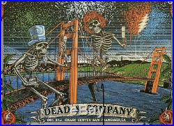 Dead and Company NEW YEARS EVE Chase Ctr San Francisco 2019 VIP Poster Numbered