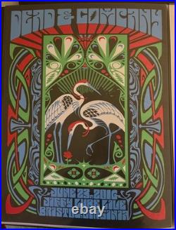 Dead and Company Nate Duval Concert Poster June 23 2016 Bristow Virginia New