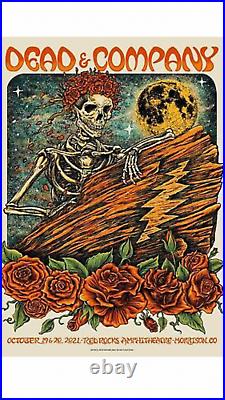 Dead and Company Nathanial Deas Poster Red Rocks 2021 SOLD OUT