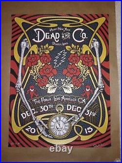 Dead and Company New Years 2015 Poster Hatfield x/100 Signed Grateful Dead