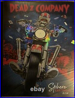 Dead and Company Original Poster FOIL August 2 2024 8/2/24 Sphere Vegas