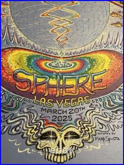 Dead and Company POSTER Las Vegas 3/20/2025 Sphere THURSDAY Marq Spusta