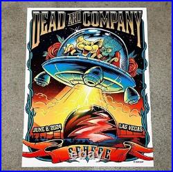 Dead and Company POSTER Las Vegas 6/6/2024 Sphere SIGNED and #/100 PRESALE