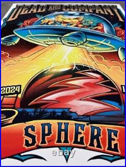 Dead and Company POSTER Las Vegas 6/6/2024 Sphere SIGNED and #/100 PRESALE