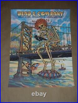 Dead and Company Philadelphia Poster Print Citizens Bank Zeb Love Signed AP 2021