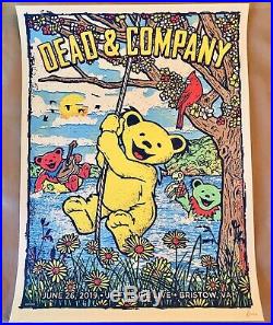 Dead and & Company Poster 2019 Bristow 6/26/19 Artist Edition Signed/Numbered