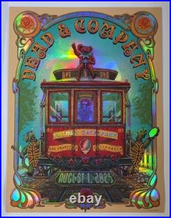 Dead and Company Poster 2025 60th Anniversary SF Luke Martin #1528/2260 FOIL 8/1
