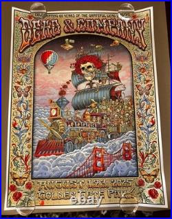 Dead and Company Poster 60th Anniversary San Francisco 2025 EMEK AE #/150