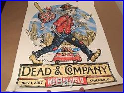 Dead and Company Poster 7/1/2017 Wrigley Field Chicago, IL Grateful Dead & Co