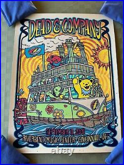 Dead and Company Poster 9/11/21 Riverbend Cincinnati Ohio AP Edition Signed