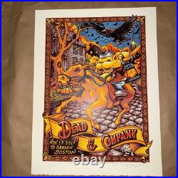 Dead and Company Poster Boston 2017 TD Garden S/N 241/600 AJ Masthay