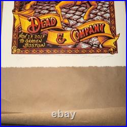 Dead and Company Poster Boston 2017 TD Garden S/N 241/600 AJ Masthay