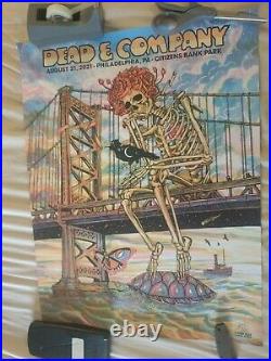 Dead and Company Poster, Citizens Bank Park Philadelphia 8/21/21 (18x24)