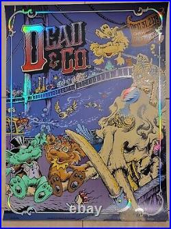 Dead and Company Poster FOIL Chase Center 12/31 2019 A/P Signed Mike Masthay