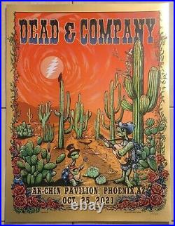 Dead and Company Poster FOIL Phoenix Ak-Chin Oct 25 2021 #XX/1570 Mike DuBois