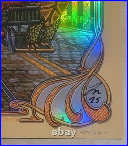 Dead and Company Poster Foil Signed Birthday Golden Gate 8/1 2025 Luke Martin