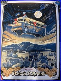 Dead and Company Poster Folsum Field, Boulder 2023 Paul Kreizenbeck 1652/4900