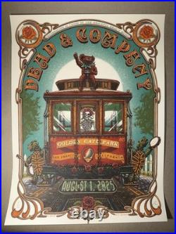 Dead and Company Poster GD60 Golden Gate Park 8/1 2025 Grateful Dead Signed