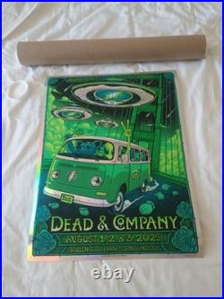 Dead and Company Poster Jerry Bday Show 8/1 Grateful Dead 60 San Francisco GD60