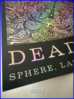 Dead and Company Poster Las Vegas Sphere 6/15/2024 Grateful Dead. Silver Foil