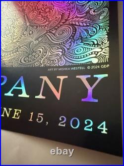 Dead and Company Poster Las Vegas Sphere 6/15/2024 Grateful Dead. Silver Foil