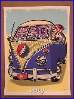 Dead and Company Poster Noblesville Indiana 2016 Klipsch Music Center Deer Creek