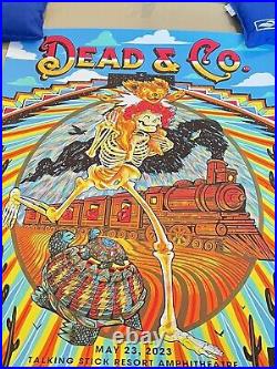 Dead and Company Poster Phoenix Arizona Zeb Love VIP Edition Signed & # 62/100